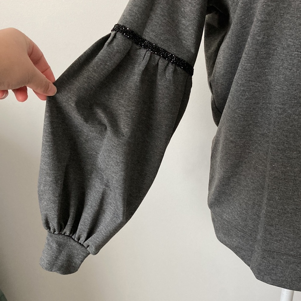 Top with Embellished Bishop Sleeves - Picture 4 of 8